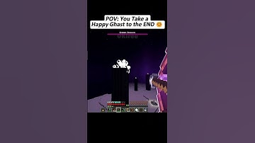 POV: You Spawned a Happy Ghast in the End 😊 #minecraft #camman18shorts #shorts