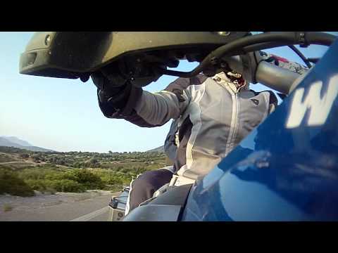 Palairos to Astakos, Greece , motorcycle trip strange view.MOV