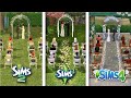 Sims 2 vs sims 3 vs sims 4  wedding