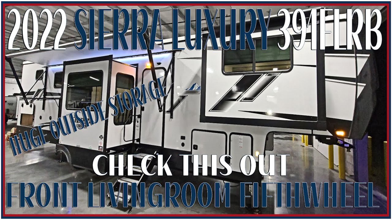 5 Slide Front Living Room 2022 Sierra 391FLRB Luxury Fifth Wheel RV