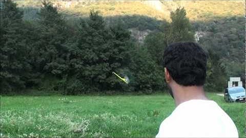 Tareq Alsaadi testing his (( GOBLIN 700 SAB 2011 ))