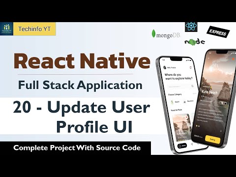 Update profile UI and function | Building a Fullstack React Native App | React Native project