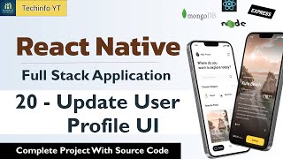 Update profile UI and function | Building a Fullstack React Native App | React Native project