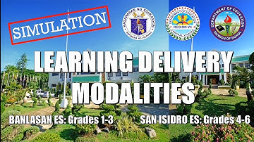 Simulation of Learning Delivery Modalities  (San Isidro & Banlasan ES)