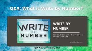 Q&A: What is *Write by Number*