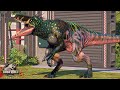 New megaraptor in jurassic world evolution 2  dinosaur fight