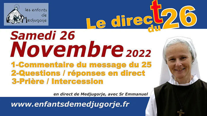 Direct du samedi 26 novembre Message  du 25 novemb...