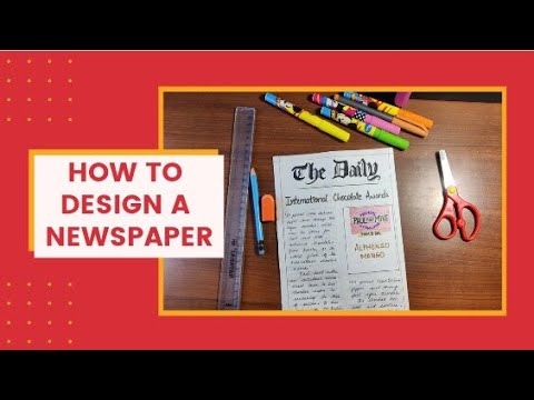 Video: How To Make A Children's Newspaper