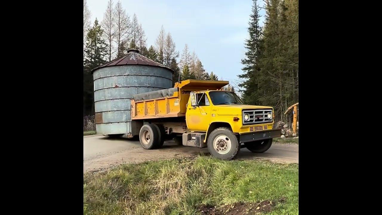 How to Move a Grain Bin Without a Trailer or Taking it Apart YouTube
