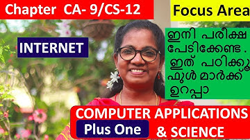 [FOCUS AREA] Internet - Chapter 9 | +1 Computer Application/Science in Malayalam