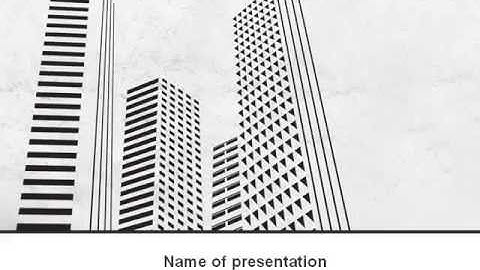 Free Gray Skyscrapers PowerPoint Template by PoweredTemplate.com