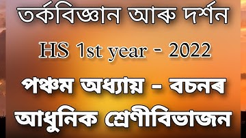 Modern classification of proposition- পঞ্চম অধ্যায় - Logic and Philosophy - class 11