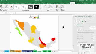 Excel 2019 graficos de Mapas 2D