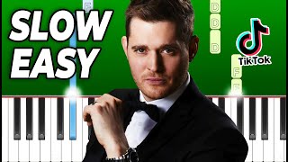 Michael Bublé - Sway - Slow Easy Piano Tutorial