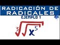 Radicación de radicales | Ejemplo 1