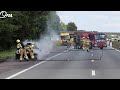 Auto in lichterlaaie op A50 bij Herpen