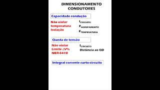 Dimensionamento De Condutores