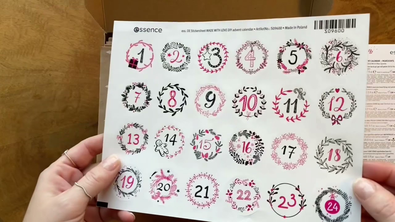 DIY Advent Calendar Made with Love - essence