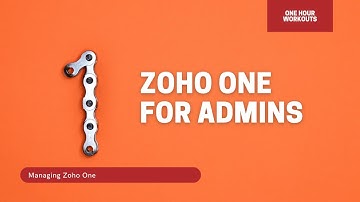 Zoho One for Admins