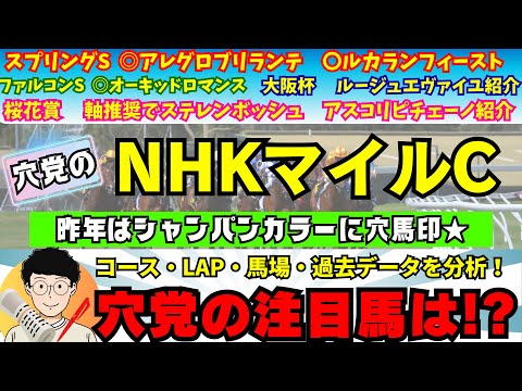 【穴党のNHKマイルC2024】【昨年はシャンパンカラーに穴馬印★】穴党がNHKマイルカップで狙いたい馬を紹介！