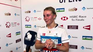 Mia Blichfeldt’s R16 post-match reaction at the Arctic Open