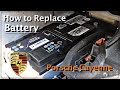 How to replace battery on Porsche Cayenne | Как поменять аккумулятор на Порше Каен / DIY