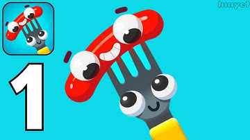 Fork N Sausage - Gameplay Walkthrough Part 1 (Android,iOS) 1-31Lvl
