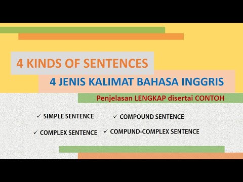 4 KINDS OF SENTENCES - Jenis-jenis Kalimat dalam bahasa Inggris Lengkap dengan Contoh