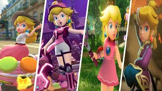 Evolution of Princess Peach in 3D Mario Sports Games (1996 - 2024)