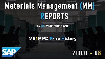 Reports in MM | ME1P PO Price History | Video - 08 | #sap #latest #viral #trending #top