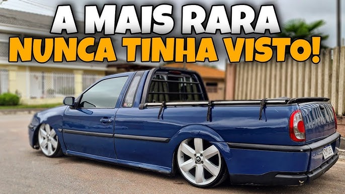 Saveiro G3 rebaixada com rodas Ruff aro 20