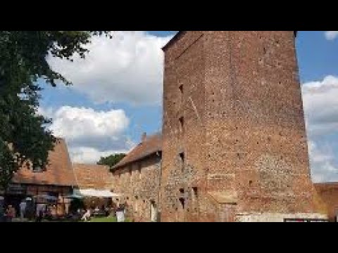 Go Pro walk around in Beeskow with 700 year old Wall 2022