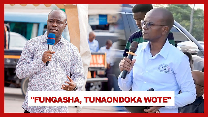 WAZIRI AWESO AMTUMBUA KIGOGO DAWASA HADHARANI/ "FUNGASHA, TUNAONDOKA WOTE"