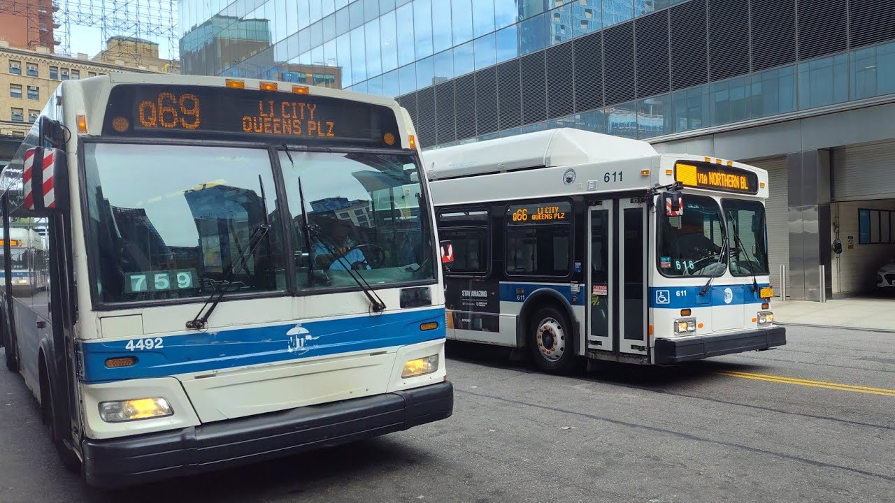 MTA Bus Company: 2009 Orion VII NG HEV #4492 on the Q69 @ Queensboro ...