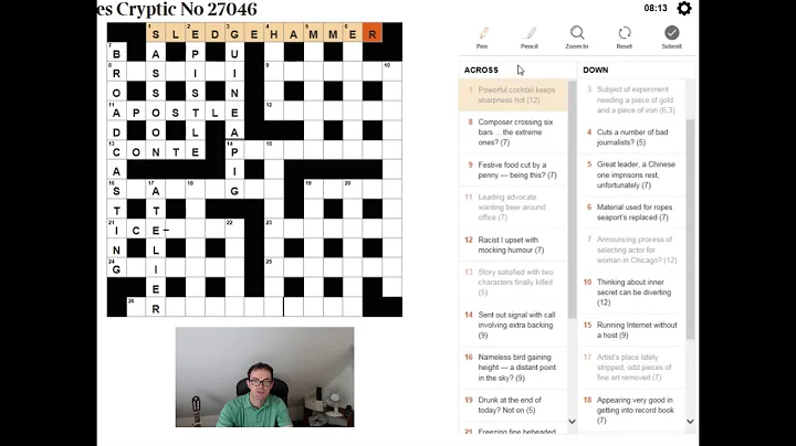 Tutorial:  How To Solve The Times Cryptic Crossword