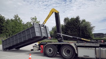 PALFINGER Service - S500 Hooklift Synchron - Container loading (EN)