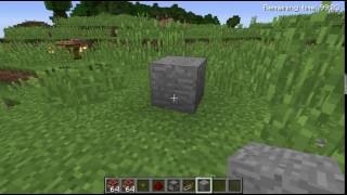 Breaking A Stone Block In Minecraft