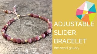 How to Make An Adjustable Slider Clasp Bracelet — Beadaholique