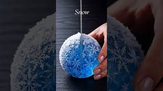 Snow ❄️ Slicing a Crystal Honeycomb Ice Orb | Ultra Satisfying 4K ASMR