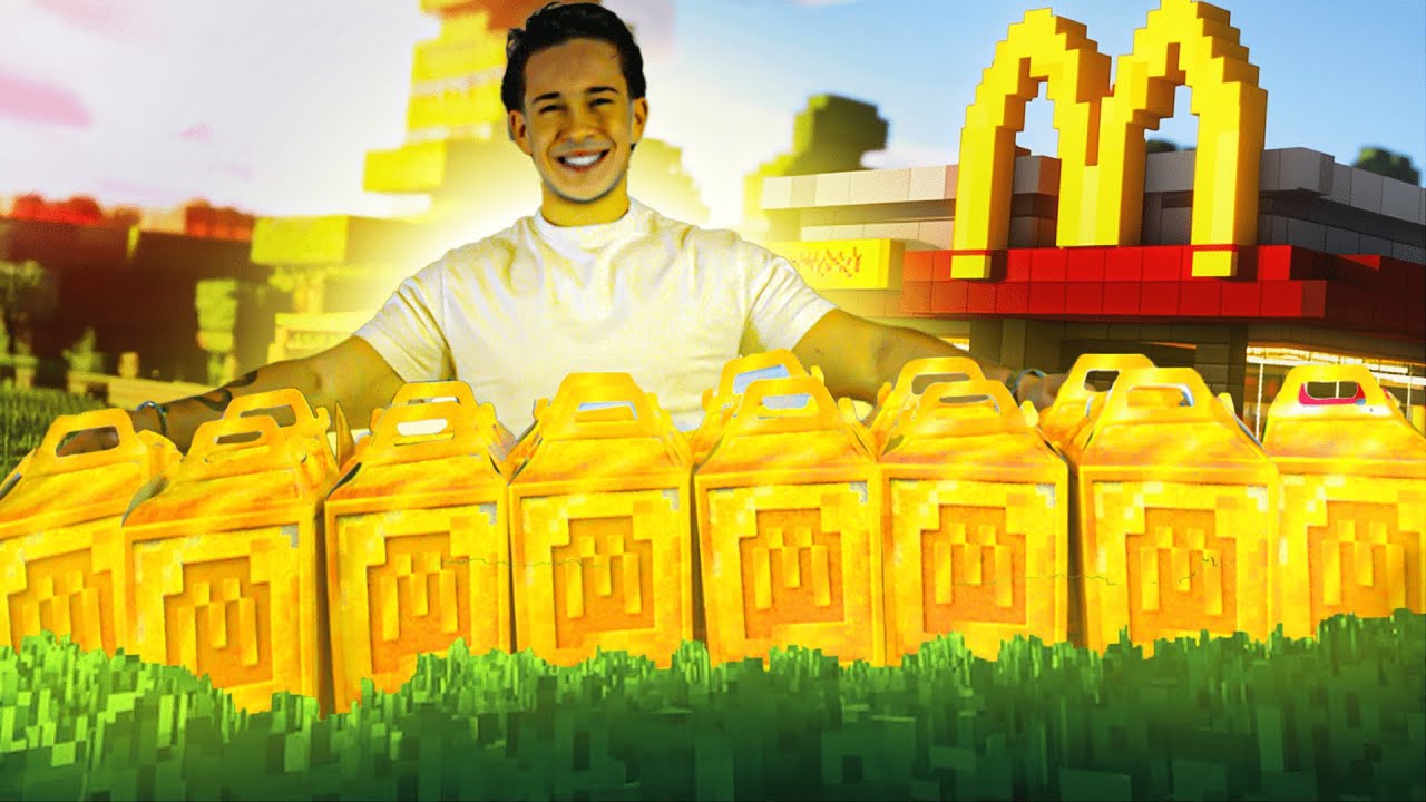 COMPREI 14 MENUS MINECRAFT MCDONALD'S! 🍔 SERÁ QUE COMPLETEI A COLEÇÃO? 🤯