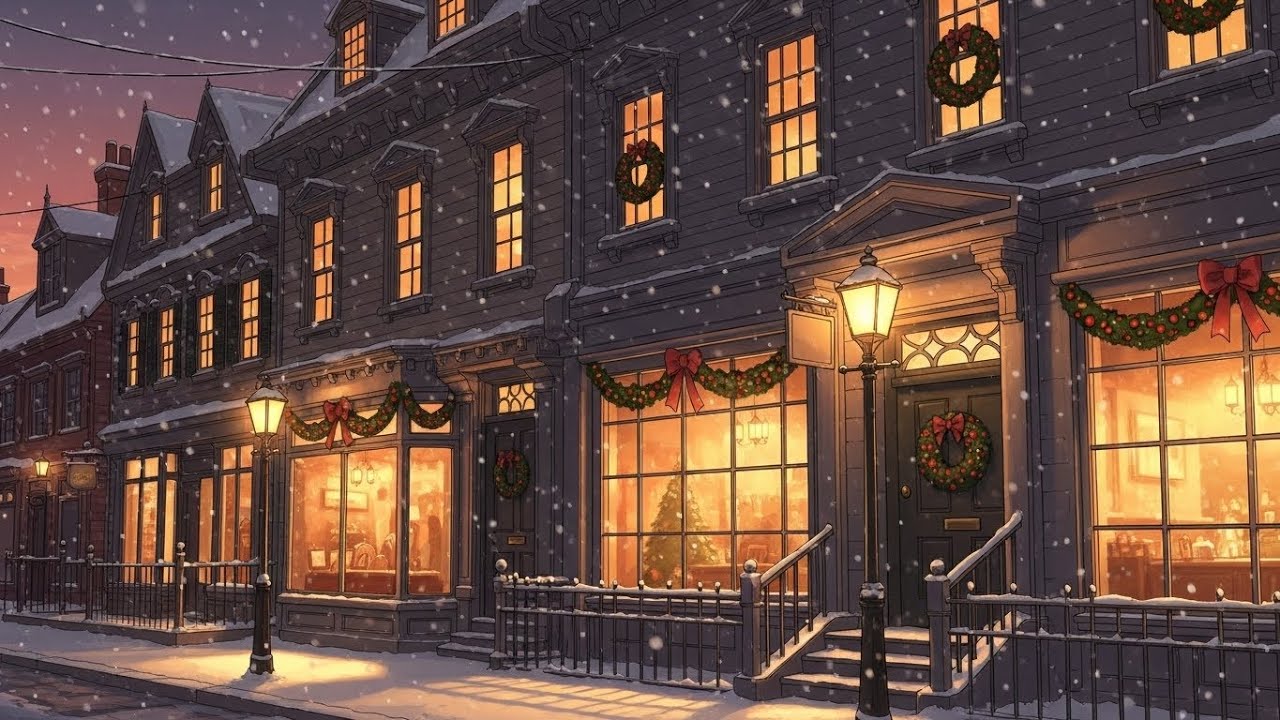 🎄 Victorian Christmas Music in Ghibli Style | Magical Orchestral ...