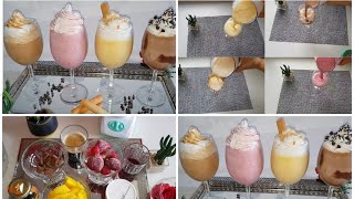 4 recettes de#Milkshake# super rafraîchissantes pour cet été ‍️/_وصفات _ميل تشيك _ولذة لا تقاوم 