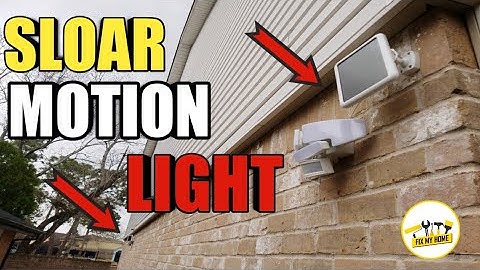 Sunforce Solar Motion Security Light Installation