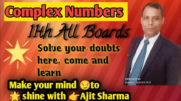 🧠 Complex Numbers – Complete Concept Explained | Class 11 & JEE Focused 🔢
