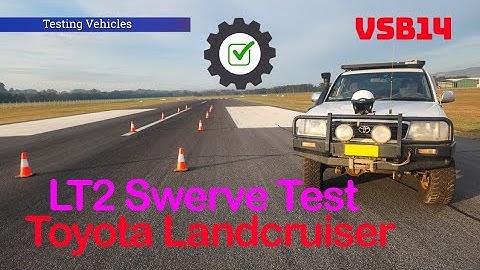Landcruiser 105 series LT2 swerve lane change test