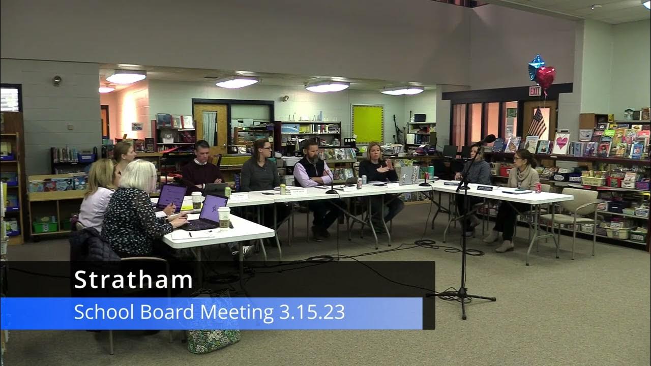 Stratham School Board Meeting 31523 YouTube