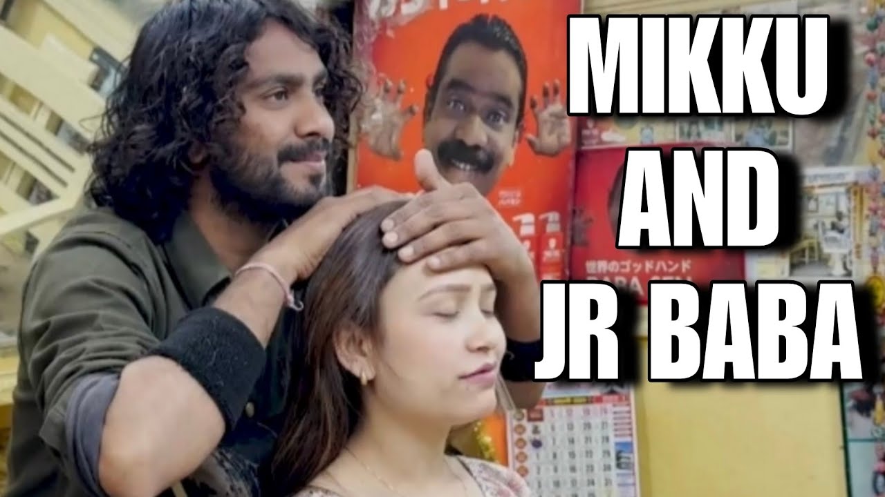 Asmr cosmic head massage by Jr baba sen to  Mikku Barber ! Stress killer Massage