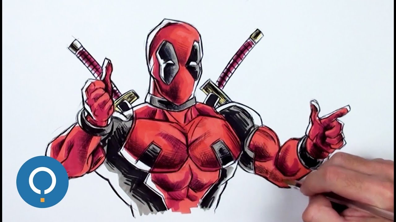 Disegno Deadpool a colori