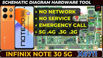 Infinix note 30 (X6711) No Network & No Service problem solution | Schematic Diagram | DMR SOLUTION