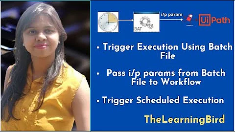 UiPath Execution without Orchestrator - Batch File & Windows Task Scheduler & Pass Input Parameters.